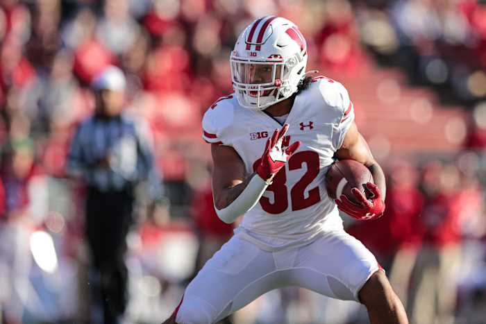 Wisconsin running back Julius Davis.